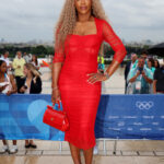 PARIS, FRANCE - JULY 26: Serena Williams attends the red carpet ahead of the opening ceremony of the Olympic Games Paris 2024 on July 26, 2024 in Paris, France. (Photo by Matthew Stockman/Getty Images)