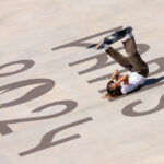 PARIS, FRANCE - JULY 28: Daniela Terol of Team Spain falls while competes at tricks round during the Women's Street Prelims on day two of the Olympic Games Paris 2024 at Place de la Concorde on July 28, 2024 in Paris, France. (Photo by Julian Finney/Getty Images)