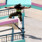 PARIS, FRANCE - JULY 28: Rayssa Leal of Team Brazil competes at at round two during the Women's Street Prelims on day two of the Olympic Games Paris 2024 at Place de la Concorde on July 28, 2024 in Paris, France. (Photo by Julian Finney/Getty Images)