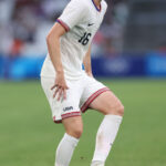 MARSEILLE, FRANCE - JULY 27: Jack McGlynn #16 of Team United States during the Men's group A match between New Zealand and United States during the Olympic Games Paris 2024 at Stade de Marseille on July 27, 2024 in Marseille, France. (Photo by Alex Livesey/Getty Images)