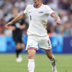 MARSEILLE, FRANCE - JULY 27: Griffin Yow #9 of Team United States during the Men's group A match between New Zealand and United States during the Olympic Games Paris 2024 at Stade de Marseille on July 27, 2024 in Marseille, France. (Photo by Alex Livesey/Getty Images)