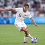 MARSEILLE, FRANCE - JULY 27: Benjamin Cremaschi #15 of Team United States during the Men's group A match between New Zealand and United States during the Olympic Games Paris 2024 at Stade de Marseille on July 27, 2024 in Marseille, France. (Photo by Alex Livesey/Getty Images)