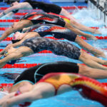 NANTERRE, FRANCE - JULY 29: Regan Smith of Team United States competes in the Women’s 100m Backstroke Semifinals on day three of the Olympic Games Paris 2024 at Paris La Defense Arena on July 29, 2024 in Nanterre, France. (Photo by Adam Pretty/Getty Images)