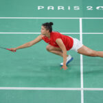 PARIS, FRANCE - JULY 30: Jenjira Stadelmann of Team Switzerland competes on day four of the Olympic Games Paris 2024 at Porte de La Chapelle Arena on July 30, 2024 in Paris, France. (Photo by Alex Pantling/Getty Images)