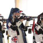 CHATEAUROUX, FRANCE - AUGUST 01: Seonaid McIntosh of Team Great Britain competes Women's 50m Rifle 3 Positions Qualification on day six of the Olympic Games Paris 2024 at Chateauroux Shooting Centre on August 01, 2024 in Chateauroux, France. (Photo by Charles McQuillan/Getty Images)