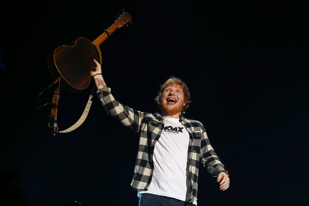 Watch - Ed Sheeran stumbles and falls as he enters concert stage in Japan