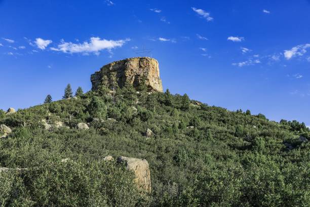 Castle Rock landmark in Colorado. (Photo by: John Greim/Loop Images/Universal Images Group via Gett...