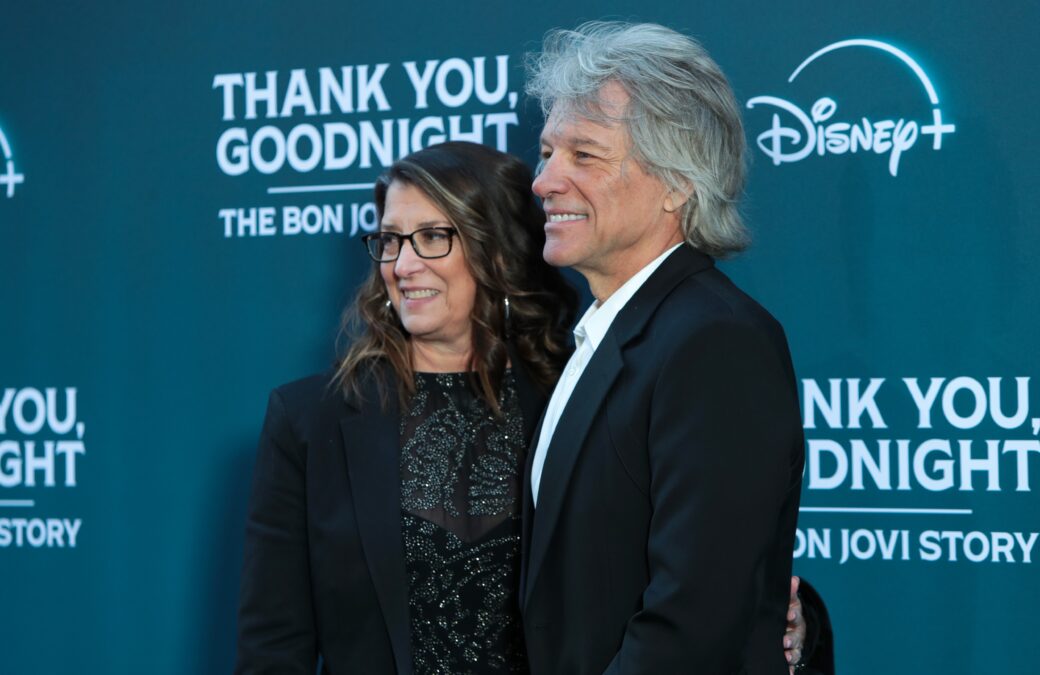 LONDON, ENGLAND - APRIL 17: Dorothea Hurley and Jon Bon Jovi  attend the "Thank You, Goodnight: The...